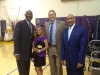 Kurt Rambis, James Worthy at Lakers media day